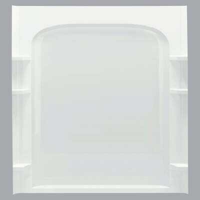 Sterling Ensemble Curve 60 In. W x 72-1/2 In. H 1-Piece Shower Back Wall Panel in White